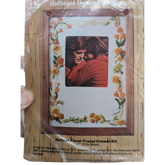 Lot 4 Vintage 70's Crewel Embroidery Needlepoint Weaving Kits JIFFY CARON YVONNE - Picture 4 of 6